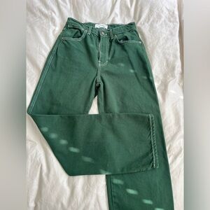 reformation jeans // size 25 // emerald